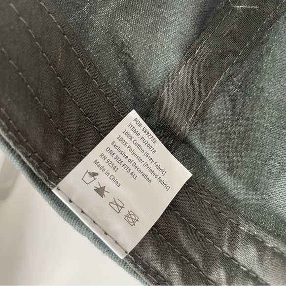 Popeyes Chicken Restaurant Employee Uniform Strapback Hat Cap Gray - Picture 8 of 8